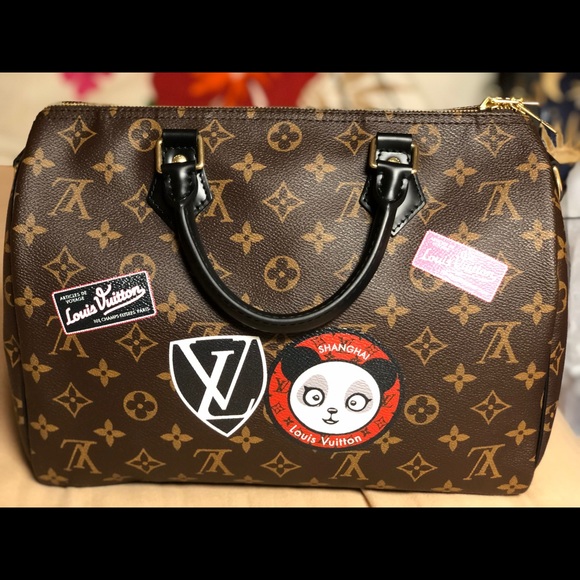 Louis Vuitton Handbags - Louis Vuitton Monogram Speedy 30 World Tour